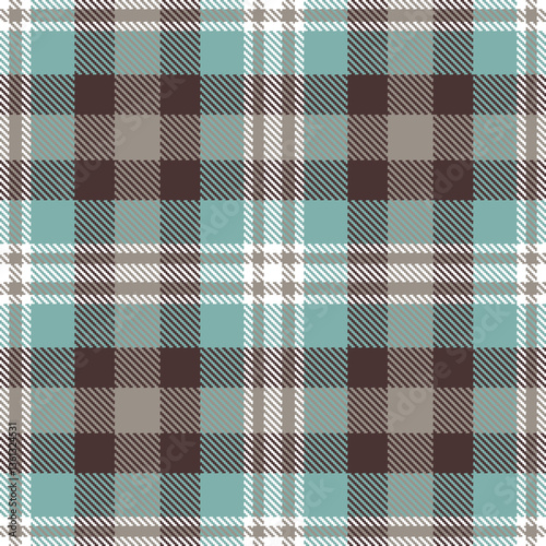 Modern Dark White Seamless Tartan Textile Design Variant 1829