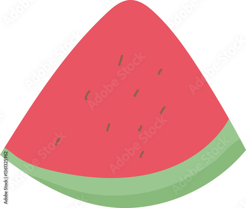 Watermelon slice illustration