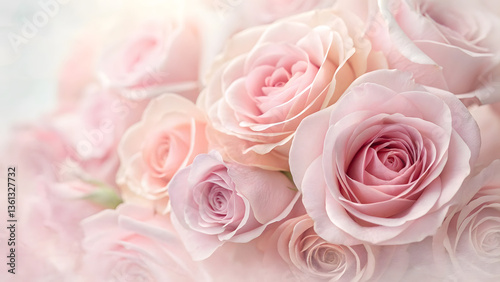 bouquet of pink roses