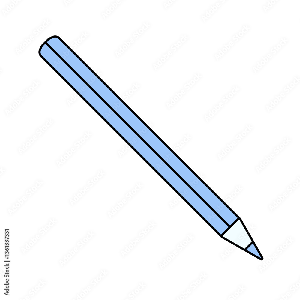 Pencils Flat design style, sharpened pencils in blue, symbolizing writing, drawing, and creativity, great for school and office illustrations. Pencils Flat design style, sharpened pencils in blue, symbolizing writing, drawing, and creativity, great for school and office illustrations.