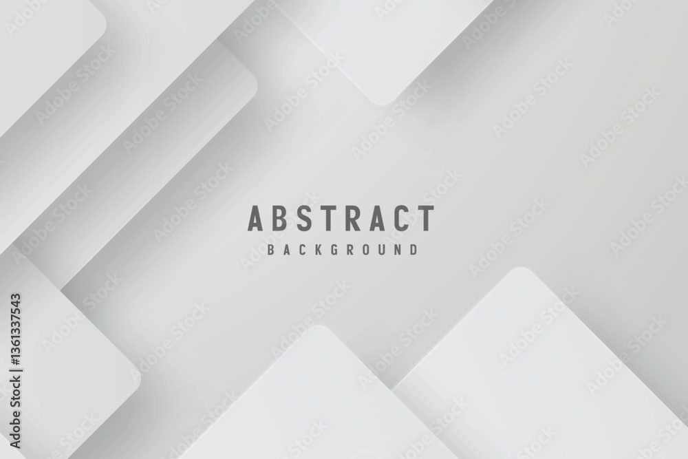 Obraz premium Abstract Geometric White Background (1)
