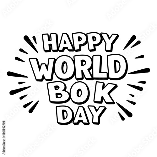Bold Happy World Book Day graphic