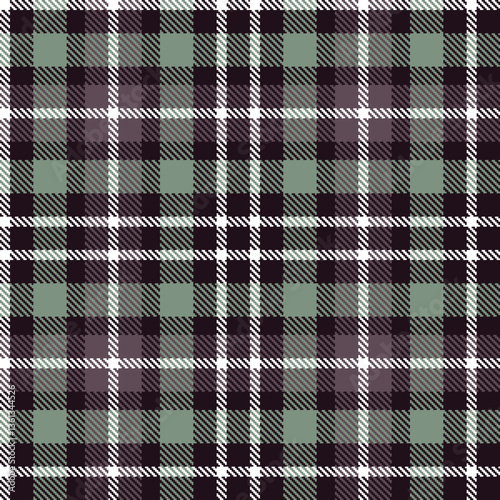 Modern Seamless Tartan in Dusty Very Dark Brown tones Textile Design Variant 2087