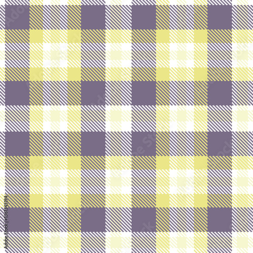 Modern Soft White Seamless Tartan Textile Design Variant 2095