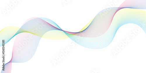 abstract colorful wave background