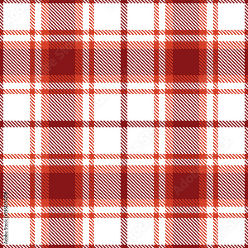 Modern Rich White Seamless Tartan Textile Design Variant 2211