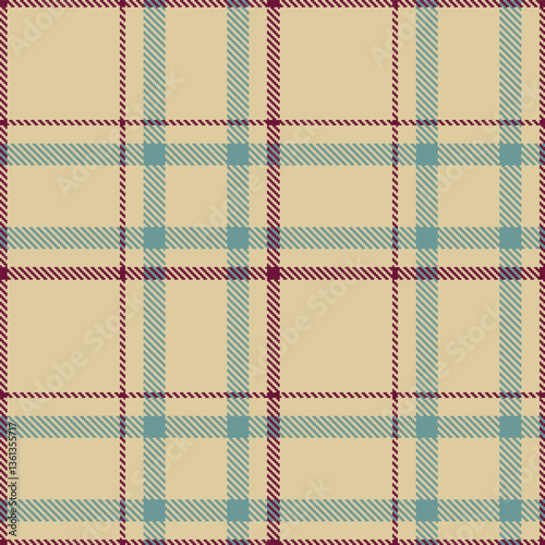 Modern Seamless Tartan in Muted Beige tones Textile Design Variant 2229