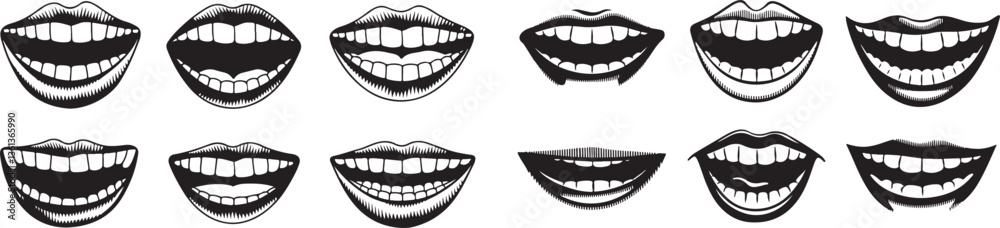 Medical dental mouth mirror silhouette Medical dental mouth mirror silhouette