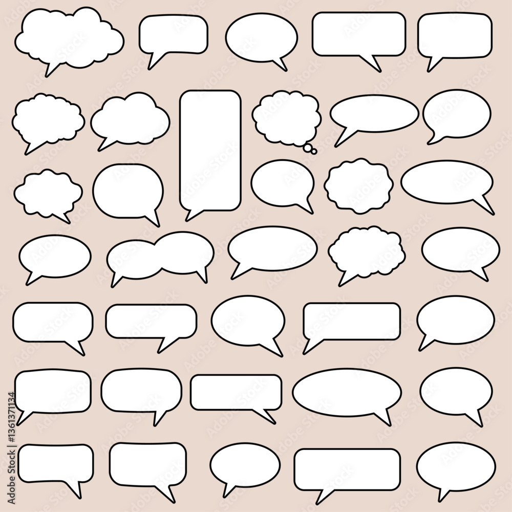 Obraz premium comic chat bubble callout cartoon dialog talking vector template