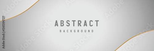 Abstract Gray and White Background with Gold Accents (1)
