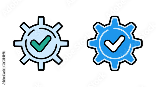Verified Badge Icon Set for Social Media, Websites, and More. These icons represent user authentication, indicating credibility and trustworthiness in your digital designs