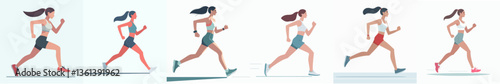vector collection of a sports athlete