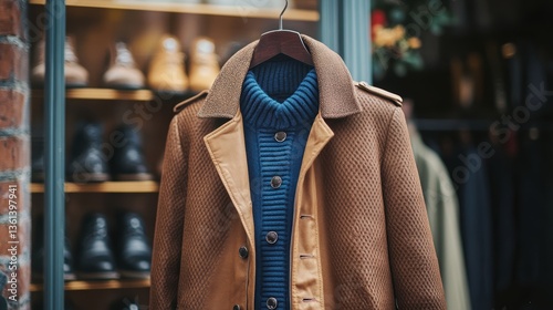 A business casual outfit that is appropriate for the weather.