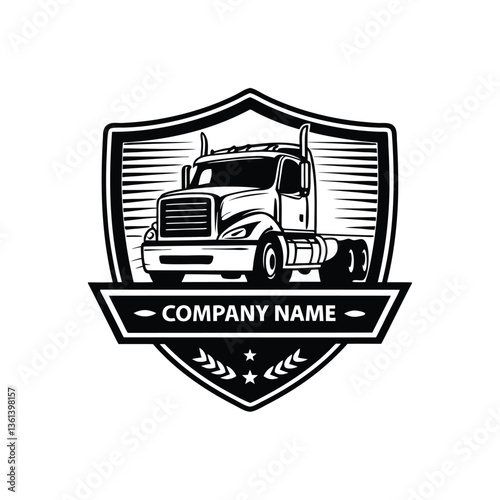 Truck company logo design