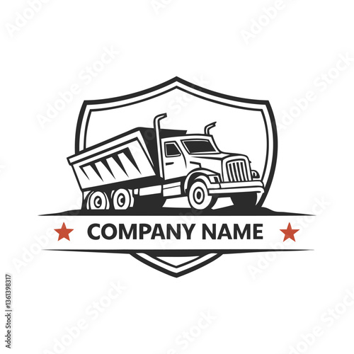 Truck company logo design