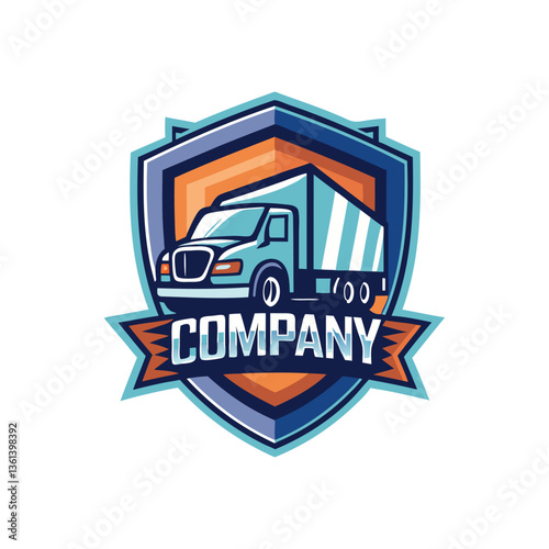 Truck company logo design