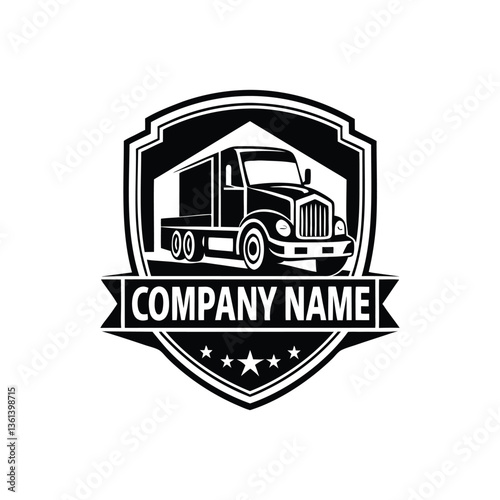 Truck company logo design