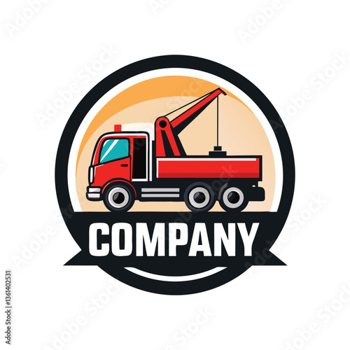 Truck company logo design