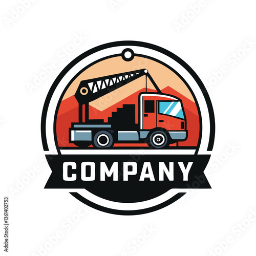 Truck company logo design