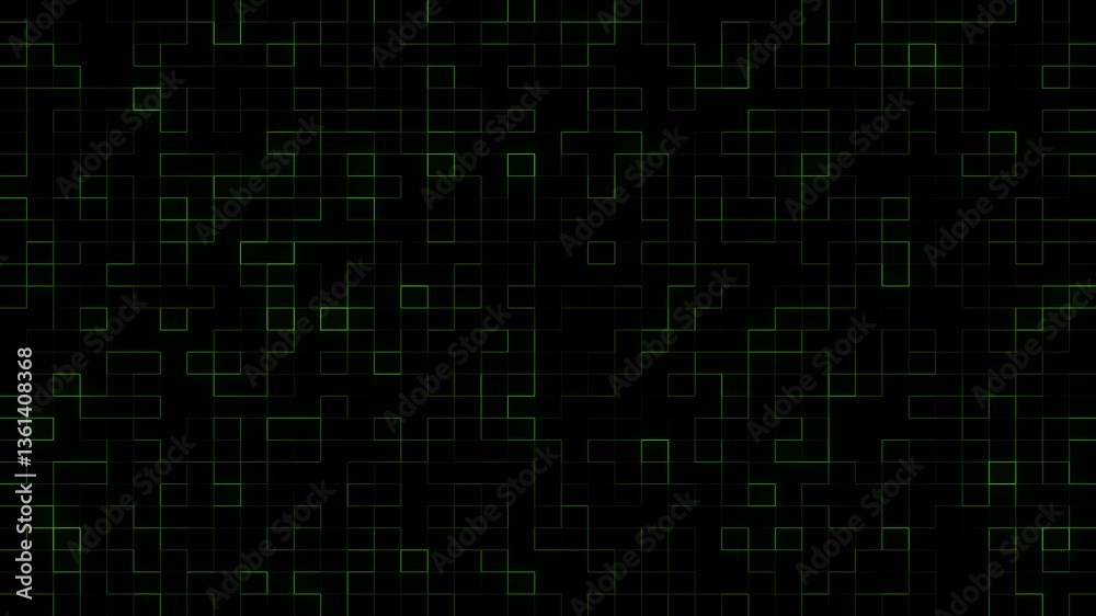 Technology abstract background with squares and lines movement, Technology digital cyberspace, Network, and internet connection, Digital matrix with geometric shape, Seamless loop Technology abstract background with squares and lines movement, Technology digital cyberspace, Network, and internet connection, Digital matrix with geometric shape, Seamless loop