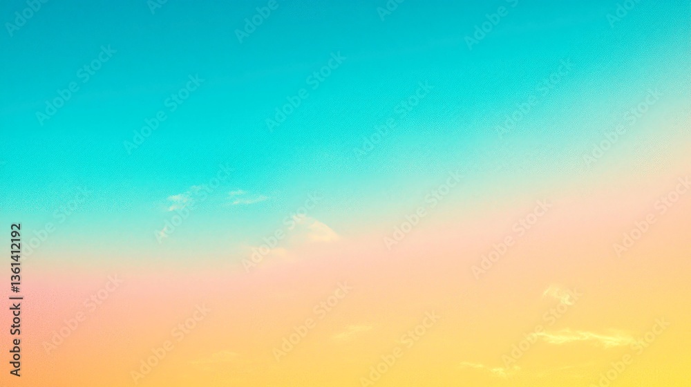 Naklejka premium Pastel Sky: A Dreamy Color Gradient Background Image