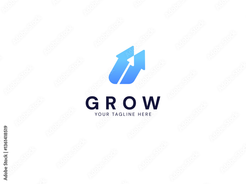 Modern grow Business with overlapping growth arrows logo vector design concept. Growth logotype symbol for digital finance, ui, technology, investment, business, website, financial, identity, company. Modern grow Business with overlapping growth arrows logo vector design concept. Growth logotype symbol for digital finance, ui, technology, investment, business, website, financial, identity, company.