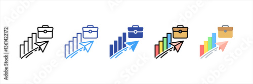 Job Market Multi Style Icon Set