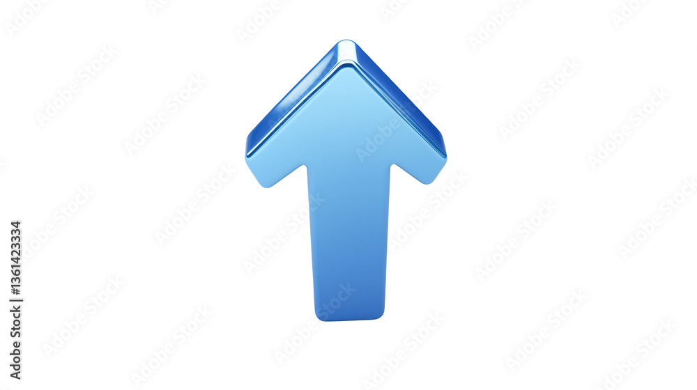 A light blue arrow pointing upwards on a black background A light blue arrow pointing upwards on a black background