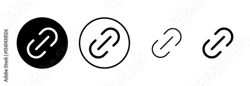Link icon logo design. Hyperlink chain sign and symbol