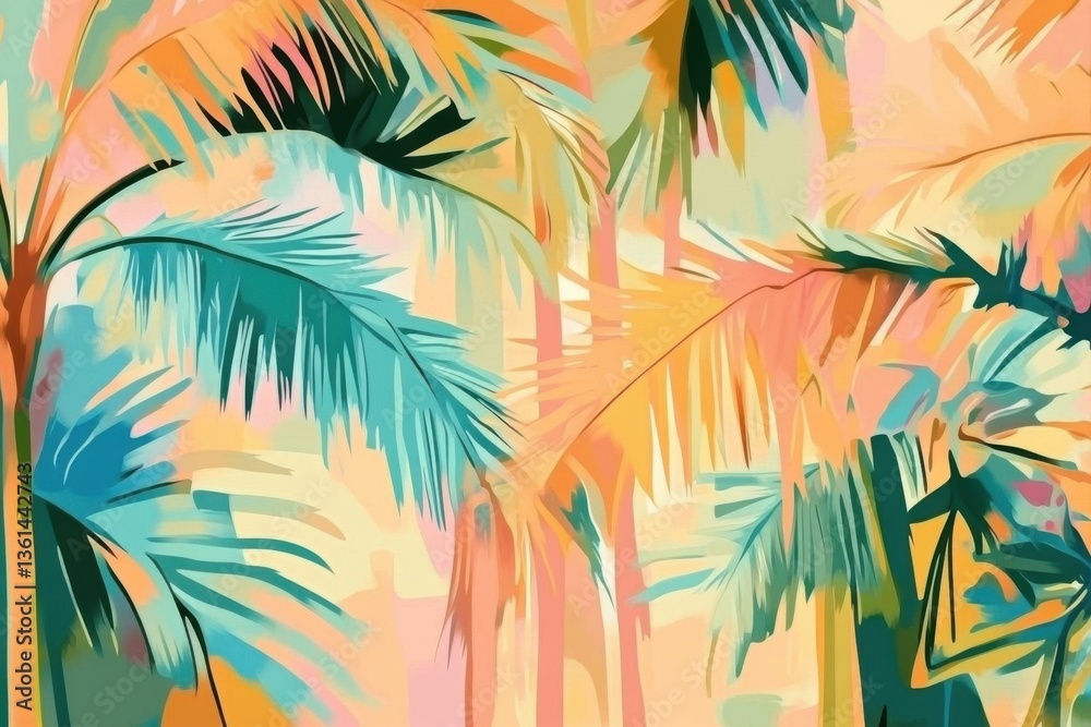 Obraz premium Generative AI Illustration of Exotic Landscapes