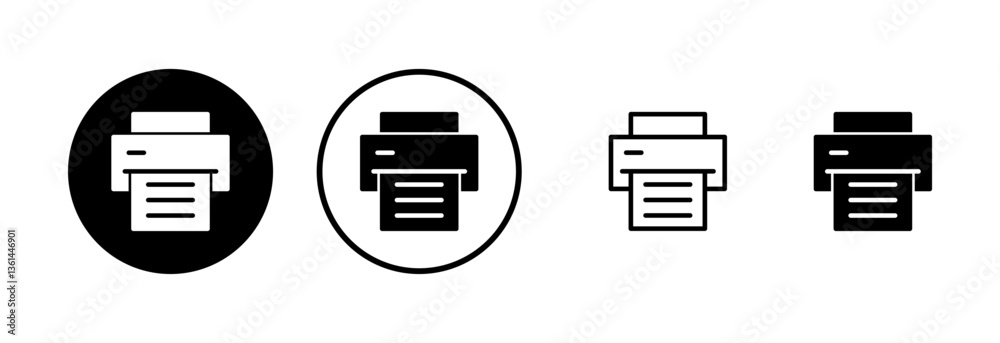 Print icon logo design. printer sign and symbol Print icon logo design. printer sign and symbol