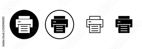 Print icon logo design. printer sign and symbol