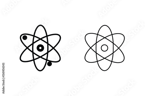 Atomic Structure Diagrams Simplified and Detailed Nucleus Models