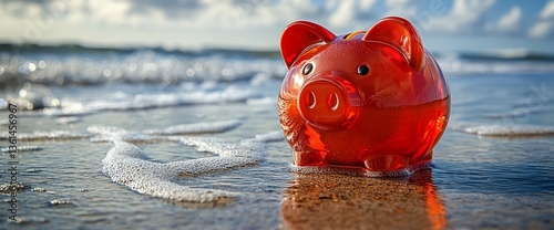 Piggy Bank on the Beach