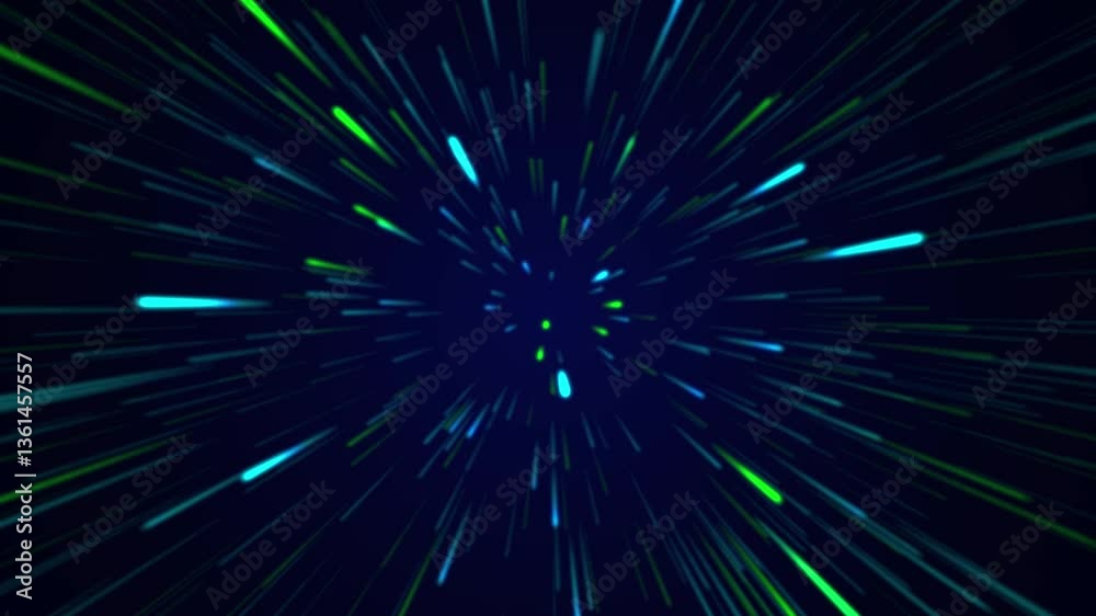 Abstract creative cosmic background. Hyper jump into another galaxy. Speed of light, neon glowing rays in motion. Beautiful fireworks, colorful explosion, big bang. Moving through stars. Seamless loop Abstract creative cosmic background. Hyper jump into another galaxy. Speed of light, neon glowing rays in motion. Beautiful fireworks, colorful explosion, big bang. Moving through stars. Seamless loop