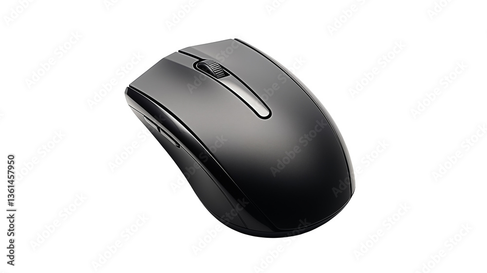 A computer mouse isolated on a black background studio shot A computer mouse isolated on a black background studio shot