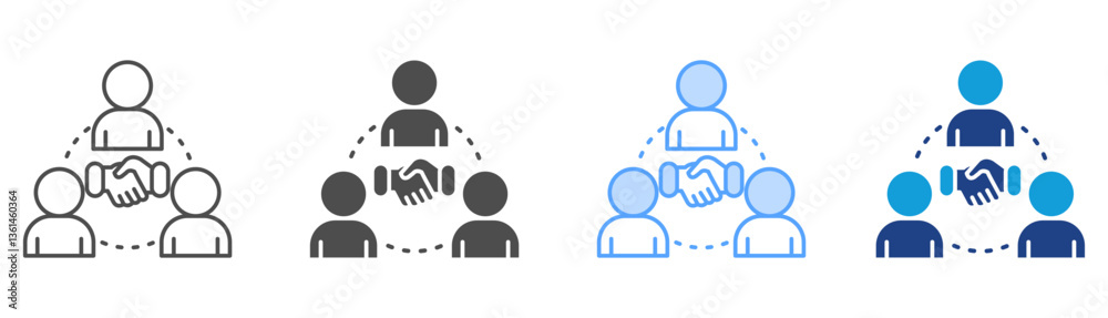Consulting Project Icon Set Multiple Style Collection Consulting Project Icon Set Multiple Style Collection