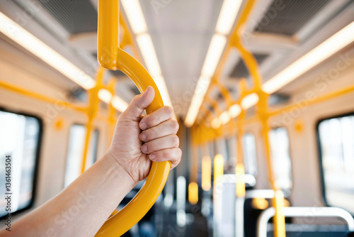 Inside Subway Holding Strap photo