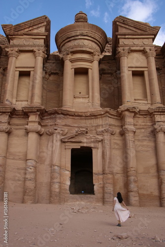 The amazing monastery in Petra, Jordan.	
