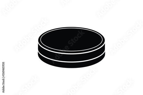 Hockey Puck white background