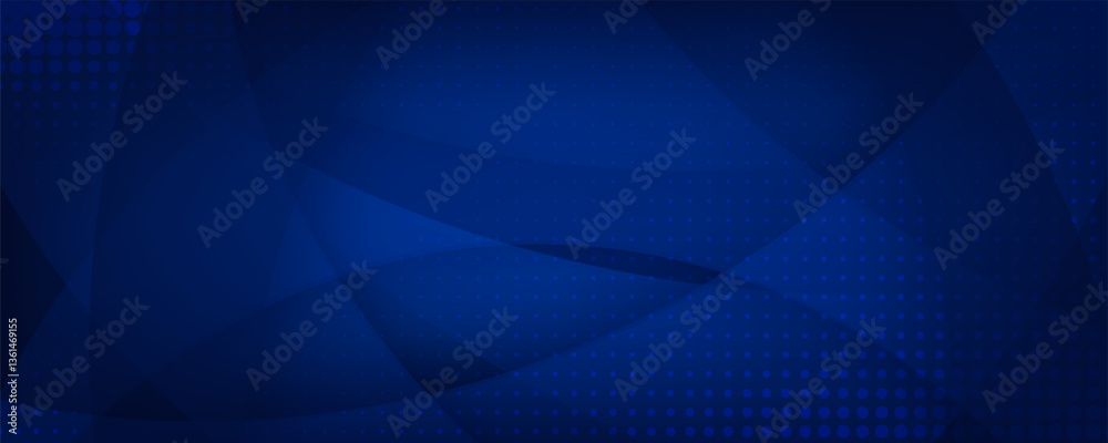 Obraz premium Abstract background of curved lines in dark blue colors