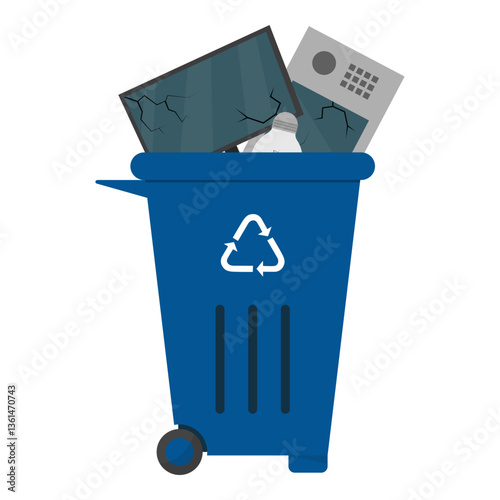 E Waste Trash Bin