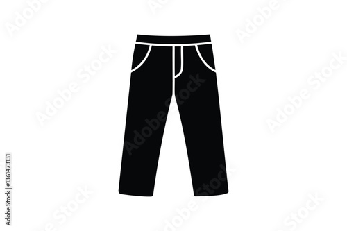 Jeans Pant isolated on white background
