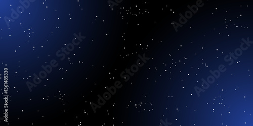 Space stars background. Universe star pattern with glowing stars. Night sky constellations. Vector illustration.