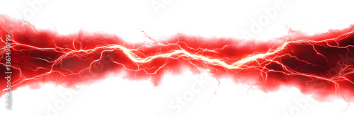 Wallpaper Mural Red Electric Current Isolated on white and transparent background. PNG Torontodigital.ca