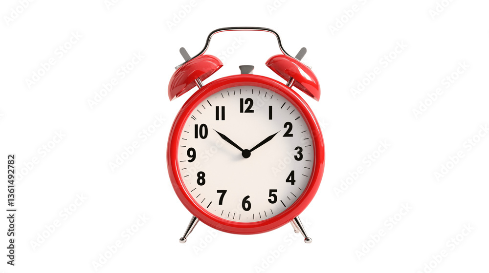 Alarm clock ringing isolated on white or transparent background --ar 16:9 Alarm clock ringing isolated on white or transparent background --ar 16:9