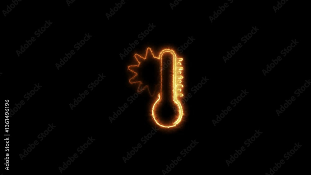 A glowing neon thermometer icon measuring meteorological conditions. Neon weather thermometer displaying temperature readings. Futuristic neon thermometer icon used for meteorology. A glowing neon thermometer icon measuring meteorological conditions. Neon weather thermometer displaying temperature readings. Futuristic neon thermometer icon used for meteorology.
