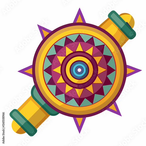 handheld kaleidoscope with shifting patterns