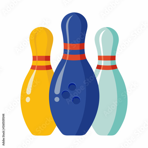 bowling ball and pins