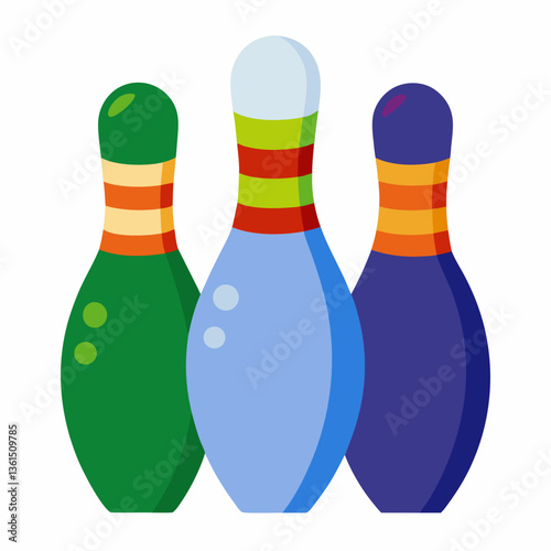 bowling ball and pins
